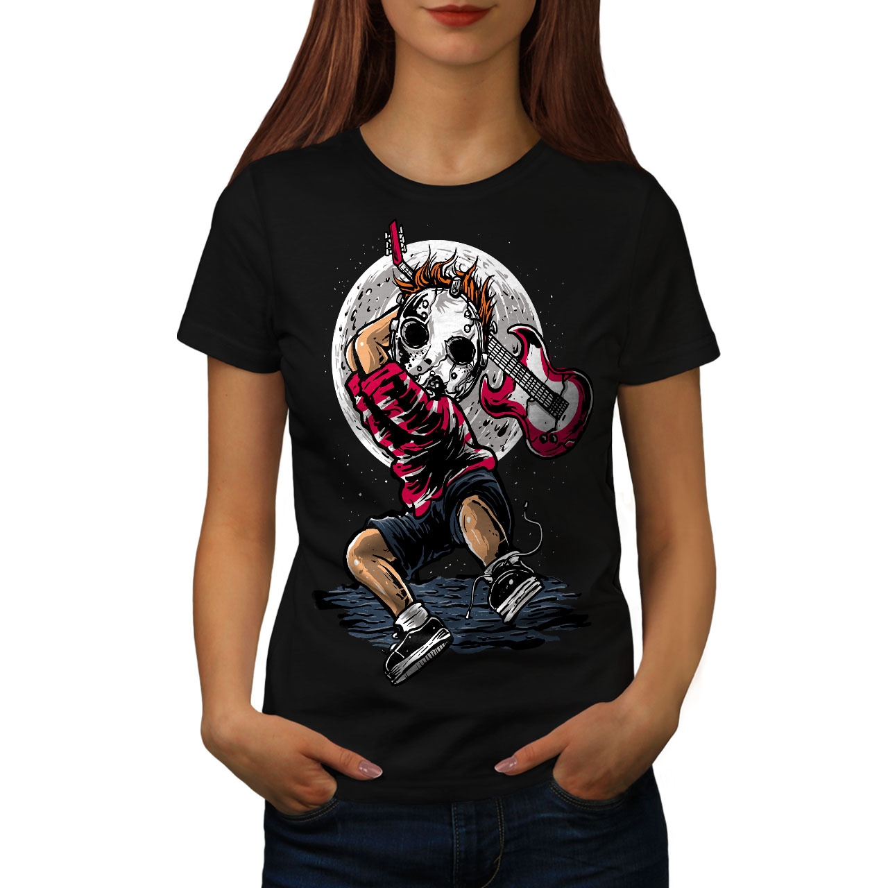 Evil Scary Killer Shirt Horror Women T-shirt - $12.99