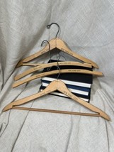 VTG Advertising Wooden Clothing Hangers Mixed Hotel Taft New York NYC Lot Of 4 - £19.86 GBP