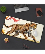 Cheetah Print Desk Mat, Wild Animal Mouse Pad, Office Decor, Gamer Gift,... - $28.07 CAD