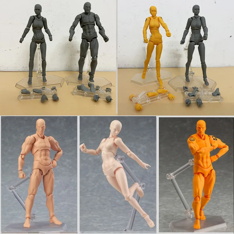 BODY KUN BODY CHAN Action Figure Figma Archetype He She Ferrite Collectible - $15.24+