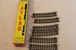 N Scale Atlas, Pack of 6, 1/2 11&quot; Radius Curve Track  #2521 N.S. Code 80 - $14.25