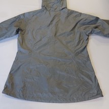 Columbia Jacket Women's Small Gray Hooded Lightweight Lined Full Zip Windbreaker image 15