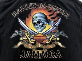 Harley Davidson Mens Graphic T Shirt Black Crew Neck Size Tag Missing Se... - $18.78