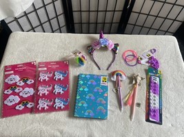 NWT Girls Bundle Notebook Pens Hair Accessories Etc. - £11.24 GBP