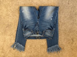 Sold Design Lab Women&#39;s Destroyed Distressed Boyfriend, Blue Jean  Size 24 - £19.95 GBP