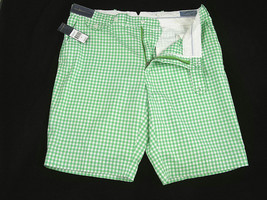 NEW! NWT! $80 Polo Ralph Lauren Bright Gingham Shorts! 40  *Green and White* - £39.97 GBP