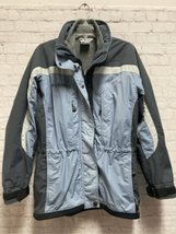 Columbia Core Jacket Coat Blue Black Full Zip Pockets Winter Parka M - £26.86 GBP