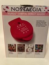 New NOSTALGIA My Mini Orbital Donut Maker Red Valentine&#39;s Day Sweetest Day - $7.59