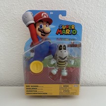 Jakks Nintendo Super Mario Dry Bones With Coin 4” Action Figure Toy New - $17.50