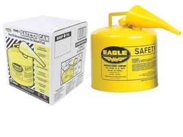 Eagle UI-50-FSY Type I Safety Can with F-15 Funnel, 5 Gal, Yellow - £38.77 GBP