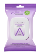 Almay Biodegradable Longwear Makeup Remover Cleansing Towelettes, Pack of 25 - £7.07 GBP