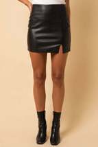 Vegan Leather Skirt - $33.00