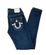 True Religion Dark Blue Silver Sequin Beck Jeans Size 24 - £31.00 GBP
