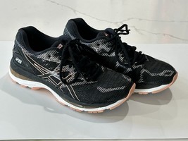 Asics Women&#39;s Gel Nimbus 20 T850N Black Rose Gold Running Shoes Sneakers Size 7 - $39.54