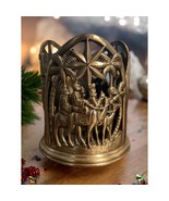 Christmas Candle Holder GODINGER Silver Art Co. LTD. Three Wisemen Carved - £16.29 GBP