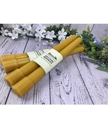 Pair of 10” Large Base Colonial Beeswax Taper Candles – Handmade, 1” Bas... - $12.00
