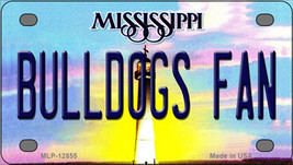 Bulldogs Fan Mississippi Novelty Mini Metal License Plate Tag - £11.75 GBP
