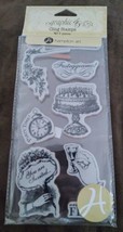 Graphic 45 Brand CLING STAMP rubber ICO318 Time To Celebrate 2 - £7.60 GBP