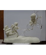 Dept 56 Snowbabies &quot;Up Into The Stars&quot; Sleigh Reindeer Flying Christmas ... - £389.38 GBP