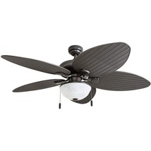 Honeywell Palm Island 52-Inch Tropical Ceiling Fan, Five Palm Leaf Blades, Indoo - £129.38 GBP