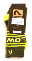 FlyLow Green Striped Irwin Foot Sweater Socks 1 Pair Men&#39;s  S/M  6-9  NWT - £14.50 GBP