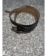 vera pelle leather belt cuir veritable Double Belt 36 Inches End To End - $16.40 CAD