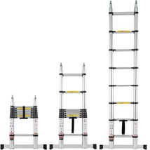 Telescoping Extension Ladder 16.5FT A-Shape w/ Stabilizer Bar for RV - $3,671.80 MXN