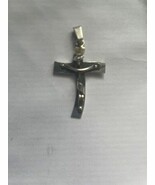 Vintage Sterling Silver Mexican Pendant of Jesus on the Cross - $46.00