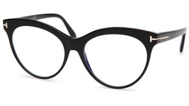 NEW TOM FORD TF5827-B ECO 001 Black Eyeglasses Frame 55-16-140mm B48mm Italy - £152.74 GBP
