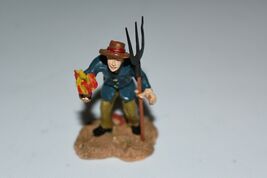 Lemax  Spooky Town Halloween pitchfork with torch figure Only rare - $18.90