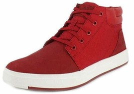 Men&#39;s Timberland Davis Square MIXED-MEDIA Chukka, TB0A1OHG F41 Multipl Sizes Red - £80.14 GBP