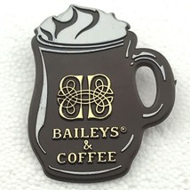 Baileys And Coffee Plastic Vintage Pin Button Pinback Drinking Liquor Bar - $9.95