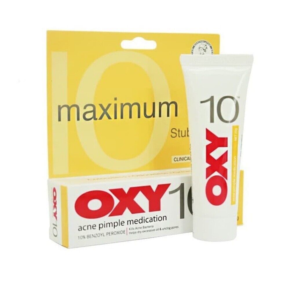 10 tubi x 25 g OXY 10 farmaco per brufoli per l'acne massimo per l'acne ostinata Item image 2