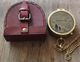 Antique Flat Pocket Compass with to My Daughter - Never Lose Engraved || (Antiqu - £35.95 GBP