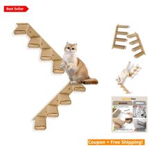 Elegant 2 Pack Cat Climbing Shelves with Sisal Rope - Perfect for Home D... - $50.44