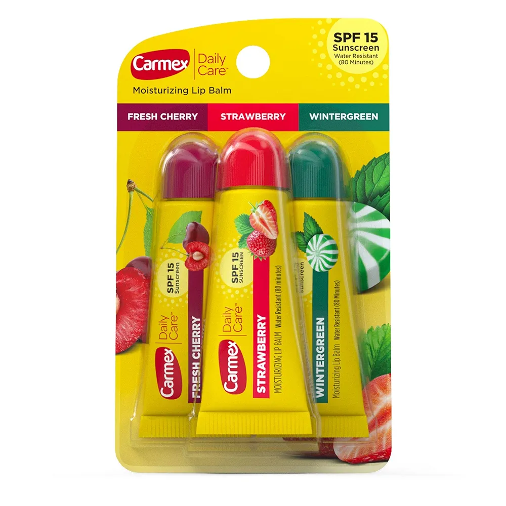 Carmex Daily Care Moisturizing Lip Balm Pack, Lip Balm With Sunscreen - $5.00