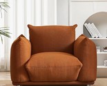Accent Chair With Sturdy Metal Legs, Elegant And Cozy Sackcloth Armchair... - $728.99