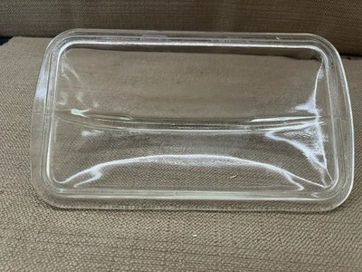 Vintage Westinghouse Loaf Pan Refrigerator Dish Clear Glass LID ONLY Meat Bread Item image 7