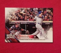 2016 Topps World Series Champions Kyle Schwarber #WS-1 Chicago Cubs FREE... - £1.59 GBP