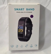 Purple Wristband Smart Watch 115 Plus-Waterproof Fitness &amp; Health Tracker - $14.99