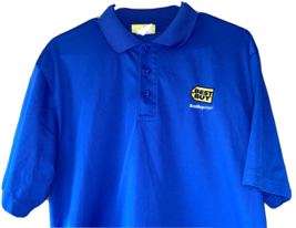 Best Buy Shirt Embroidered Logo Mens LARGE Polo Employee Uniform Polyest... - £30.83 GBP