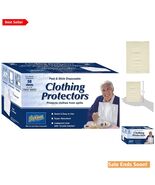 Disposable Adult Bib for Mealtime Protection Waterproof White Pack of 50 - $40.54