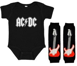 AC/DC Onesie Outfit Bodysuit Shirt Set - $24.64 CAD+