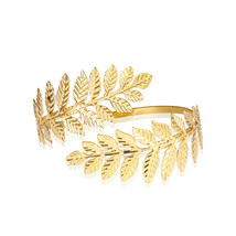 Gold Silver Plated Greek Roman Laurel Leaf Bracelet Armband Upper Arm Cuff Armle - £10.64 GBP
