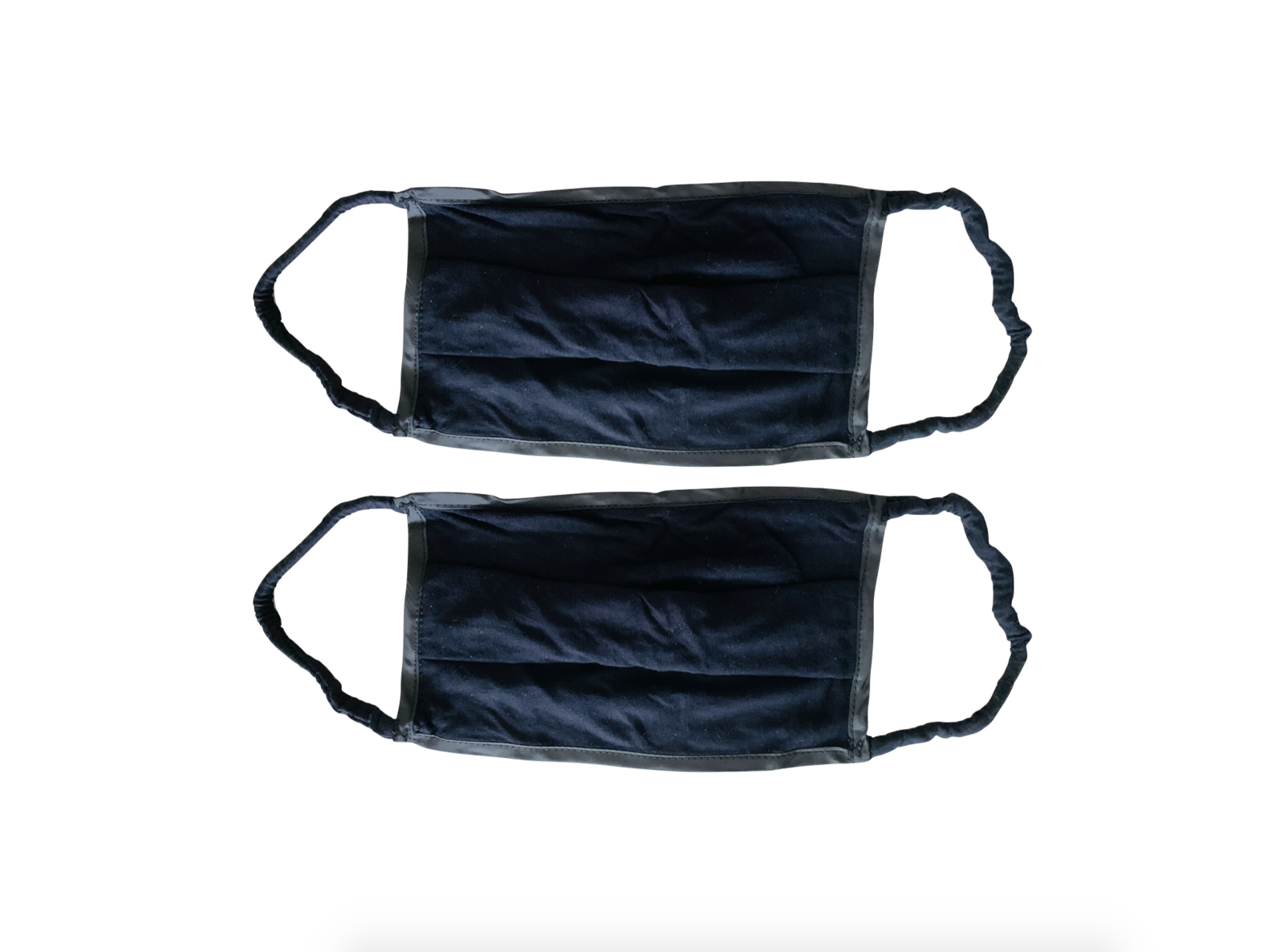 Bamboo Face Mask with Elastic Ear Loops - Black, 2-pack - $7.99
