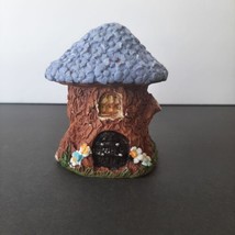 Fairy Garden Forest Figurine Floral Cottage House Rustic Whimsical Home Decor 4&quot; - £5.57 GBP