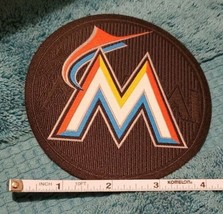 Under Armour MLB  Miami Florida Marlins &#39;M&#39; Letter Logo Jersey Patch 4&quot; Qty 6 - £22.37 GBP