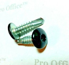 (100) BLACK PAN Head #10-16 x 3/4&quot; Self-Drilling DOUBLE SQUARE Screw SDS... - $19.54