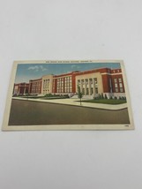 Vtg Lithograph Postcard New Senior High School Building Lebanon PA 1944 Linen - £9.32 GBP