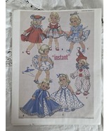 Vintage McCALLS 2150 Doll Pattern 50s Dress Cape Clown Reprint Memory La... - $12.99